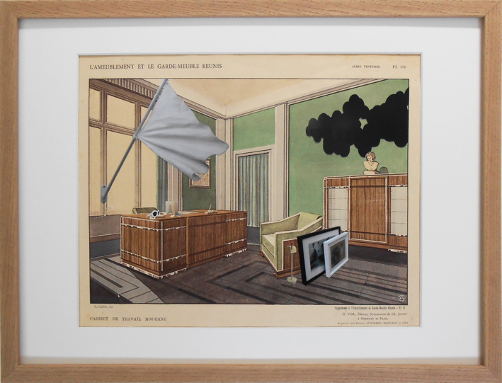 Meubles et sièges de chambre moderne vue de l'installation